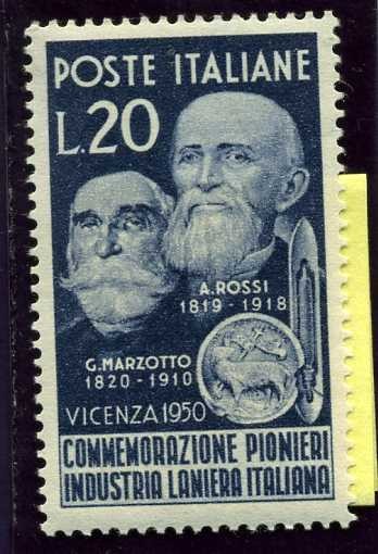 En honor a los pioneros de la industria lanera. Marzoto y Rossi