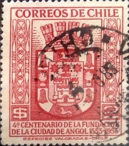 Intercambio 0,20 usd 2 pesos 1954
