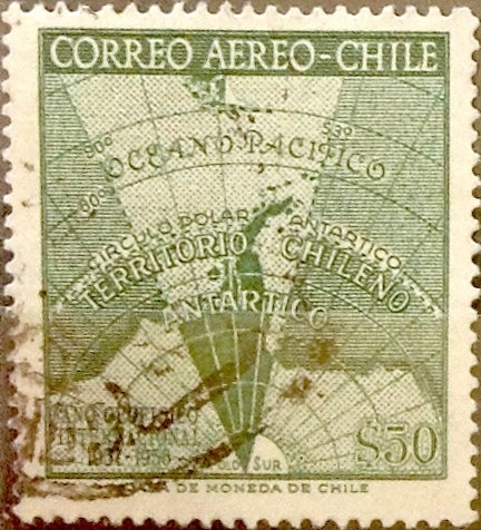 Intercambio 0,20 usd 50 pesos 1959