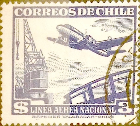 Intercambio 0,20 usd 3 pesos 1950