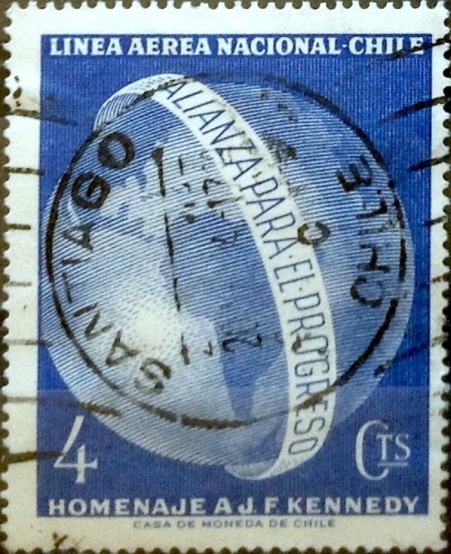 Intercambio 0,20 usd 4 cents. 1964