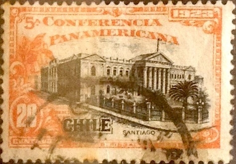Intercambio 0,25 usd 20 cents. 1923