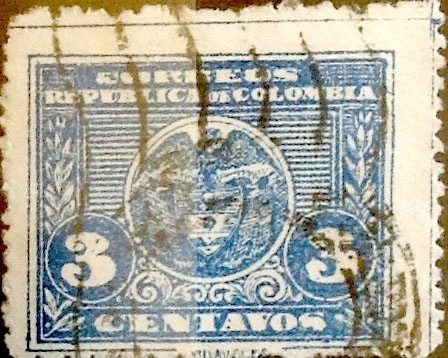 Intercambio 0,20 usd 3 cents. 1924