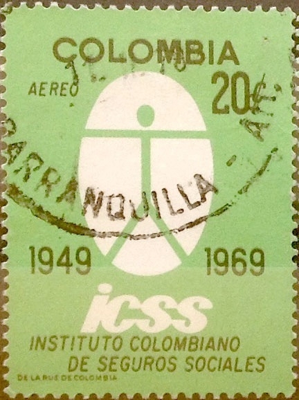 Intercambio 0,20 usd 20 cents. 1969