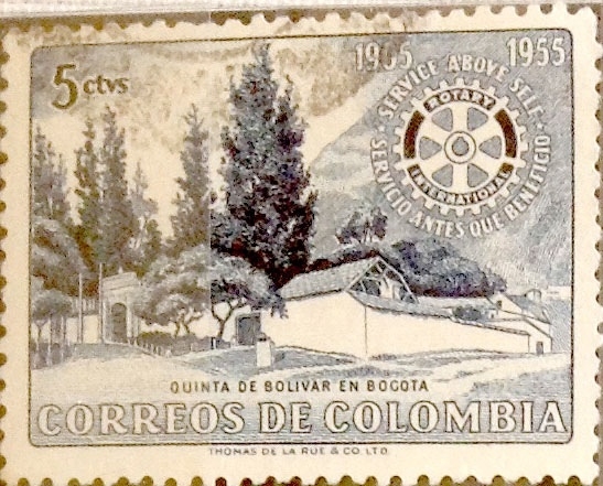 Intercambio 0,20 usd 5 cents. 1955
