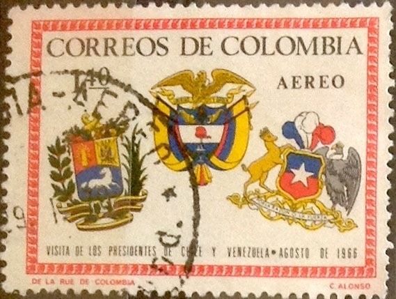 Intercambio 0,20 usd 1,40 pesos 1966