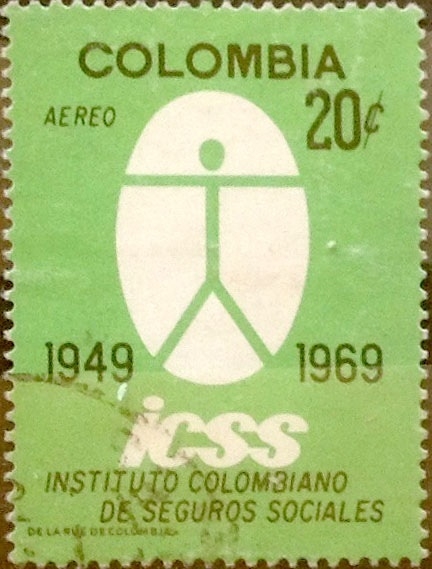Intercambio 0,20 usd 20 cents. 1969