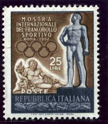 Exposicion Internacional del sello deportivo en Roma
