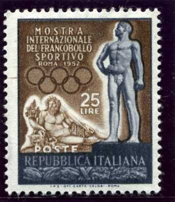 Exposicion Internacional del sello deportivo en Roma