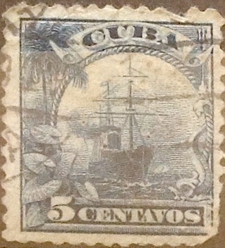 Intercambio 0,20 usd 5 cents. 1899