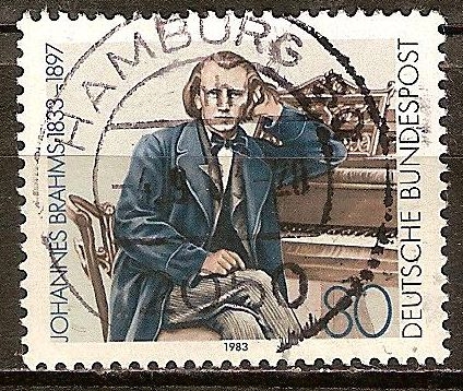 150a Aniv nacimiento de Johannes Brahms (compositor).