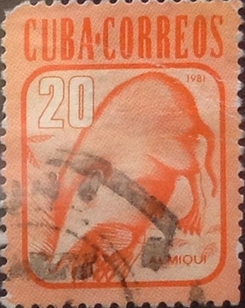 Intercambio 0,20 usd 20 cents. 1981