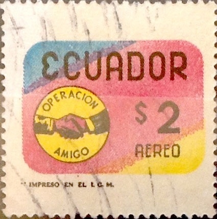 Intercambio 0,20 usd 2 sucres 1970