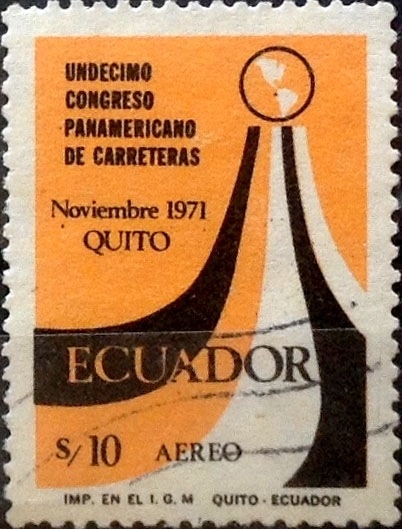 Intercambio 1,00 usd 10 sucres 1971