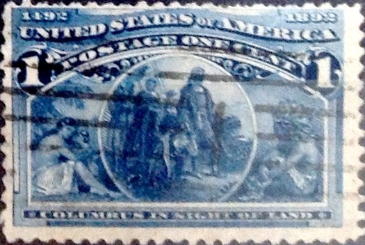 Intercambio 0,40 usd 1 cents. 1893