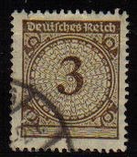 DEUTSCHES REICH 1923 Scott323  Sello Serie Básica Números Alemania