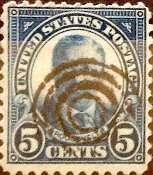 Intercambio 0,30 usd 5 cents. 1922