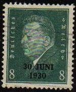 DEUTSCHES REICH 1931 Scott370 Sello Presidente Pfriedrich Ebert Alemania Mitchel444