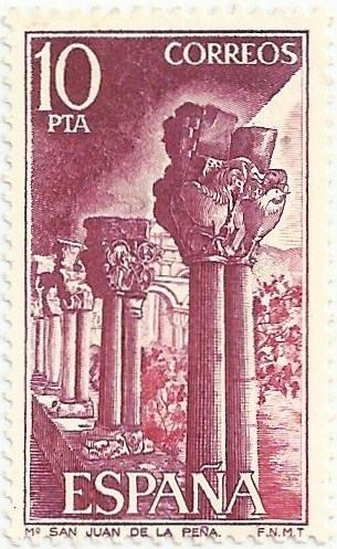 SAN JUAN DE LA PEÑA. CAPITELES. EDIFIL 2299