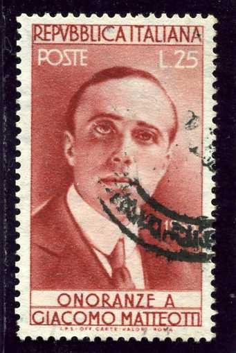 70 Aniversario del nacimiento del socialista Giacomo Matteoti
