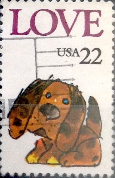 Intercambio 0,20 usd 22 cents. 1986