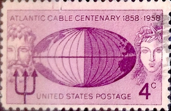 Intercambio 0,20 usd 4 cents. 1958