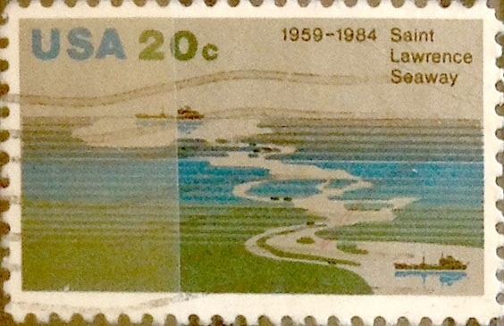 Intercambio 0,20 usd 20 cents. 1984