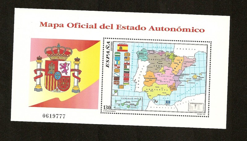 Mapa Oficial del estado - Autonomías  HB