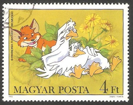 2837 - Vuk, el pequeño zorro, Héroe animal de Attila Dargay