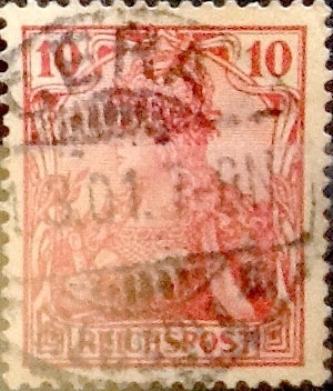 10 pf. 1900