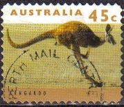 AUSTRALIA 1993 Scott 1274 Sello Animales Canguro Kangaroo Usado Michel 1402