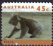 AUSTRALIA 1993 Scott 1278 Sello Animales Koala Andando Usado Michel 1406 