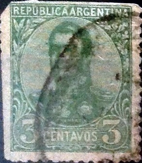 Intercambio 0,40 usd 3 cents. 1908