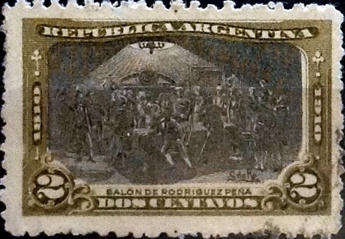 Intercambio 0,30 usd 2 cents. 1910