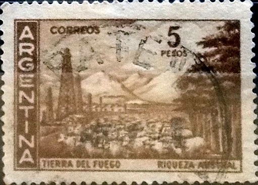 Intercambio 0,20 usd 5 pesos 1959