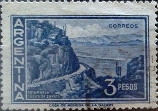 Intercambio 0,20 usd 3 pesos 1960