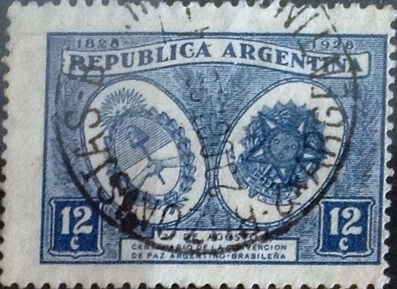 Intercambio 0,70 usd 12 cents. 1928