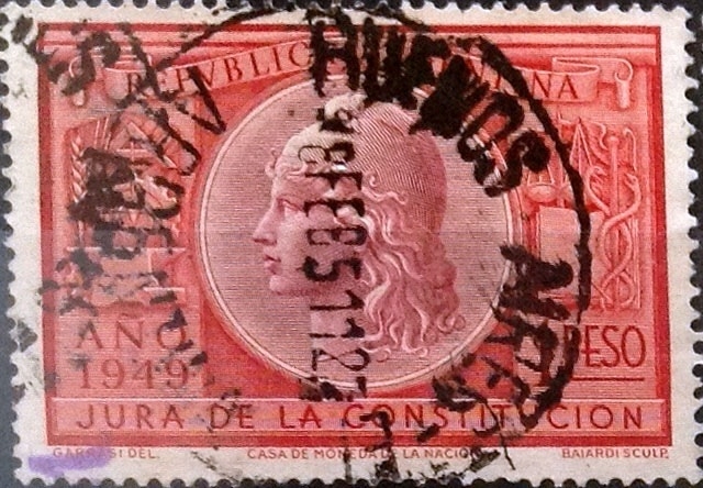 Intercambio 0,20 usd 1 peso 1949