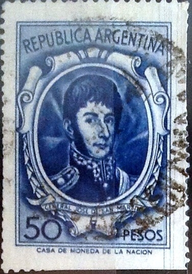 Intercambio 0,40 usd 50 pesos 1965