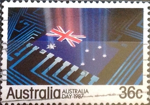 Intercambio 0,35 usd 36 cents. 1987