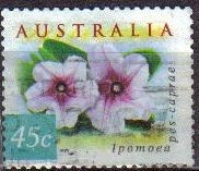 AUSTRALIA 1999 Scott 1736 Sello Flores Flowers Ipomoea pes-caprae usado Michel 1807