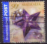 AUSTRALIA 2002 Scott 2074 Sello Felicitaciones de Navidad Christmas usado Michel 2156 