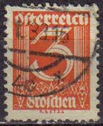 AUSTRIA 1925 Michel 449 SELLO SERIE BASICA NUMEROS