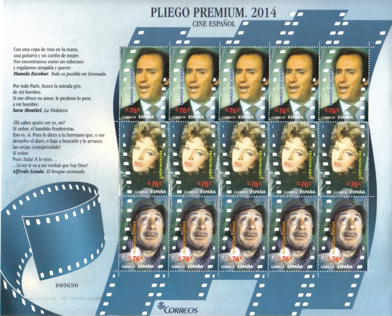 PLIEGO PREMIUN 2014, Cine Español