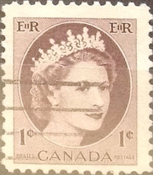 Intercambio 0,20 usd 1 cents. 1954
