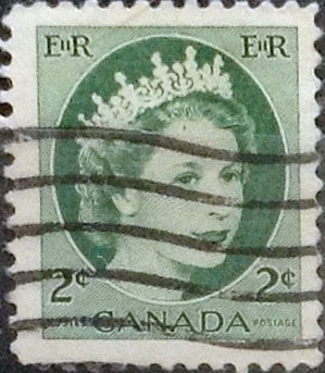 Intercambio 0,20 usd 2 cents. 1954