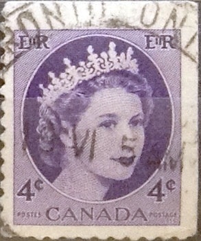 Intercambio 0,20 usd 4 cents. 1954