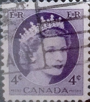 Intercambio 0,20 usd 4 cents. 1954