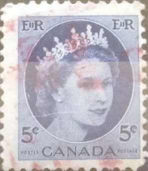 Intercambio 0,20 usd 5 cents. 1954