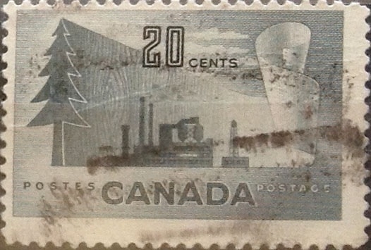 Intercambio 0,20 usd 20 cents. 1952